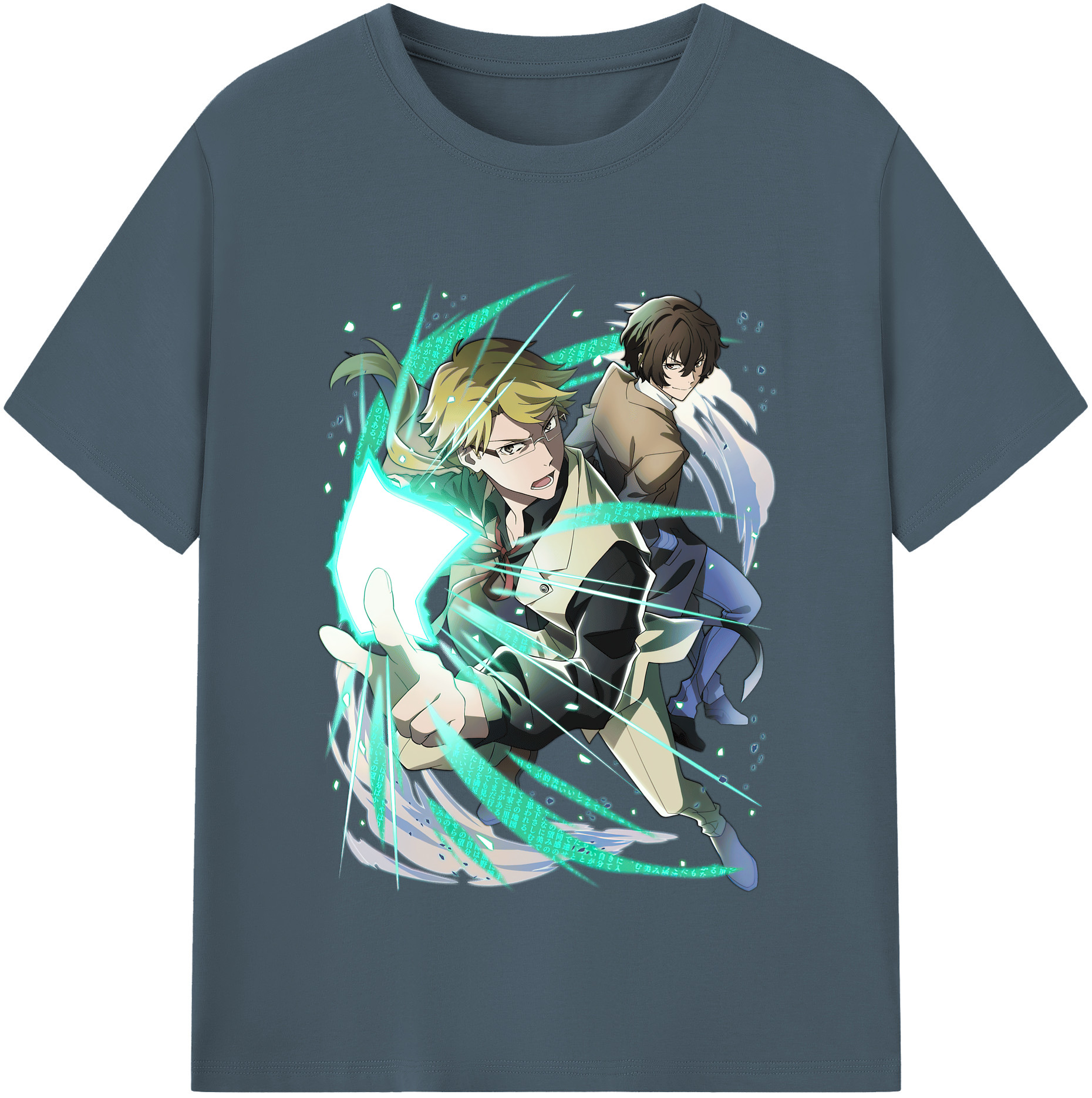 （画像用） 文豪ストレイドッグス Bungo Stray Dogs 綿100％半袖Tシャツ（フロントプリント）